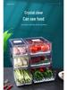 Stapelbarer transparenter Kunststoff-Kühlschrankorganizer für Obst & Gemüse