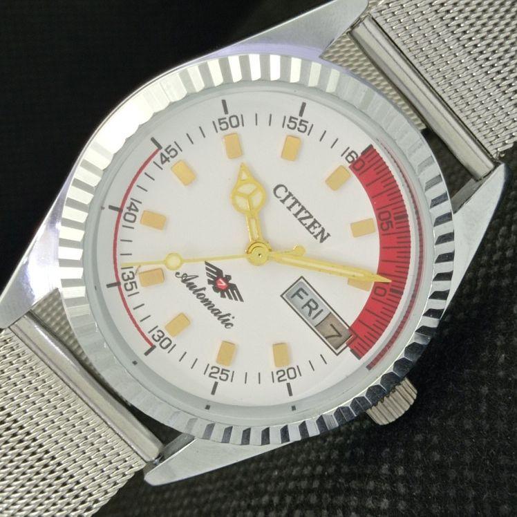 

REFURBISHED VINTAGE CITIZEN AUTO 8200 JAPAN MENS D/D SILVER WATCH 557a-a295562-9 SKU557a-a295562