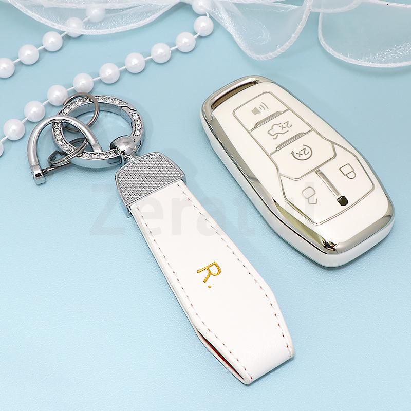 Auto Keychain Keyless Protector For Ford Mustang Edge Mondeo F150 Fusion Explorer Lincoln Mkc Mkx Mkz Car Key Fob Case Cover