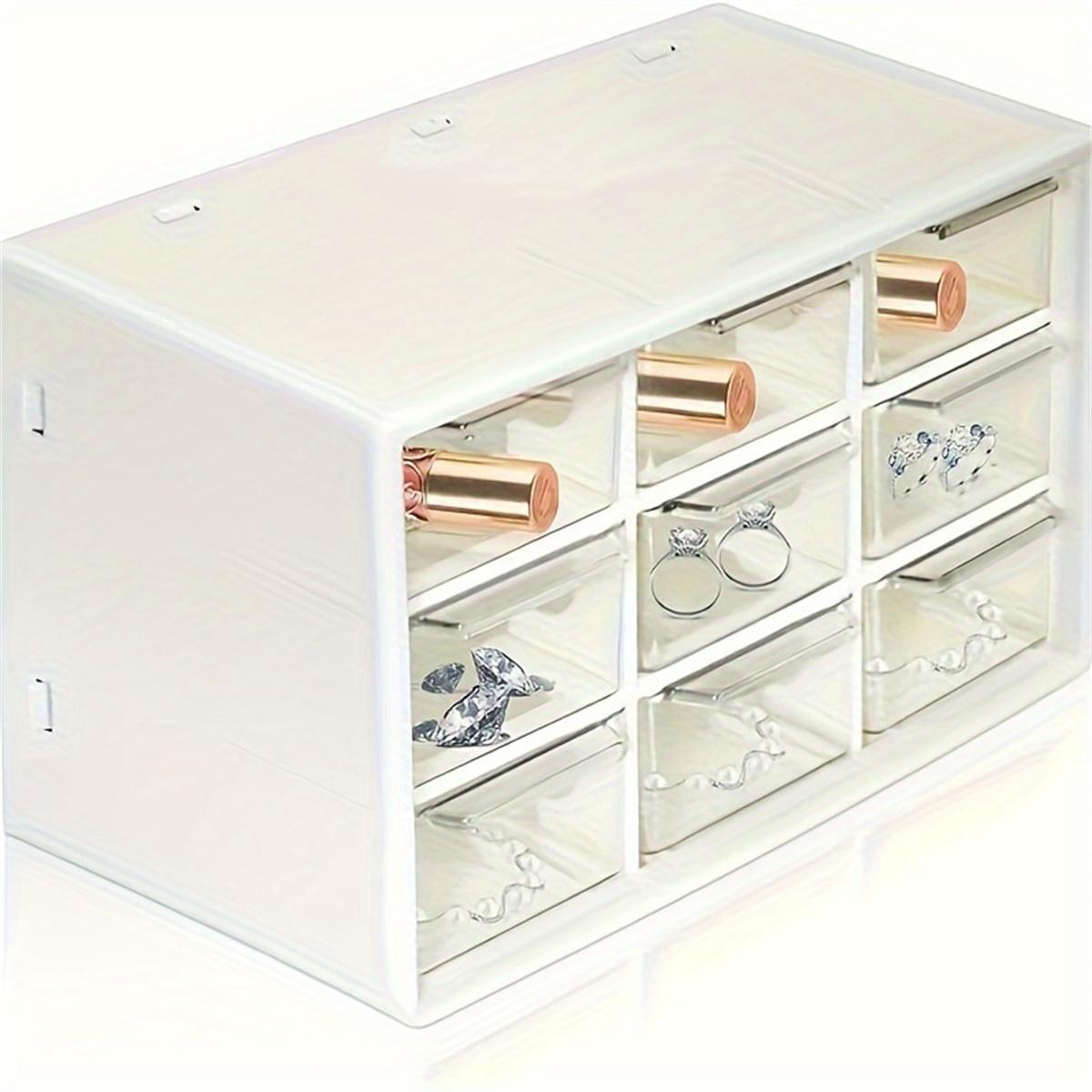 

Организуйте свой стол: Пластиковый ящик с 9 отделениями для офисных принадлежностей, ювелирных изделий, косметики и аксессуаров