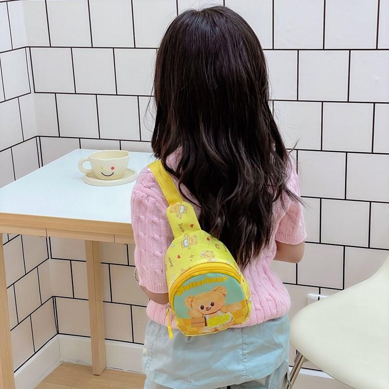 Butter Bear Bag Kids Print Nylon Crossbody Bags Spacious Designs Breathable