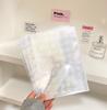A5 Laser Star Transparent File Holder Notebook 6 Hole Loose Leaf DIY Goll card Album  Binder Rings PVC Storage Binding Folder
