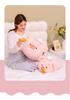 Pink Chef Pig Pull-String Plush Pillow: Cute Stuffed Animal for Kids
