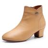 Modische Herbst Winter Stiefel Damen Stiefeletten Schuhe Frau Mode Keilabsatz Absätze Damen Stiefel Hohe Qualität Leder Schuhe Damen Reißverschluss