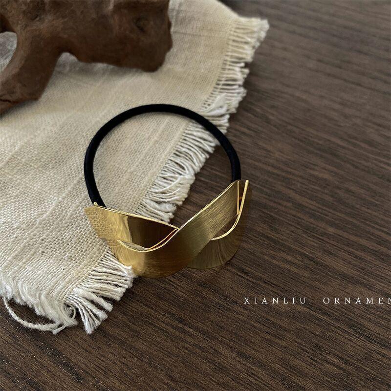 1PC Metal Elastic Hair Band For Girls Women Handmade Scrunchies Korean Ornaments Fashion Hair Accessories