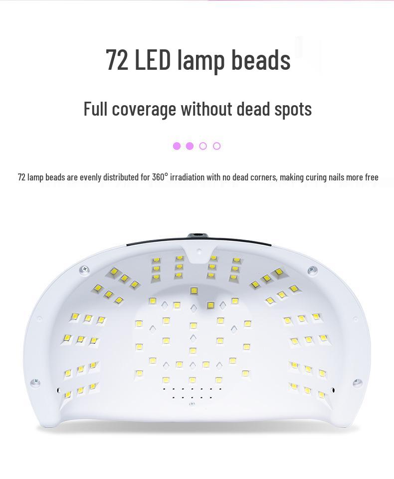 Sun23 Red Light Phototherapy Nail Lamp - Quick Dry, No Hand Blackening, Large Double Hand Size for Nail Salons.