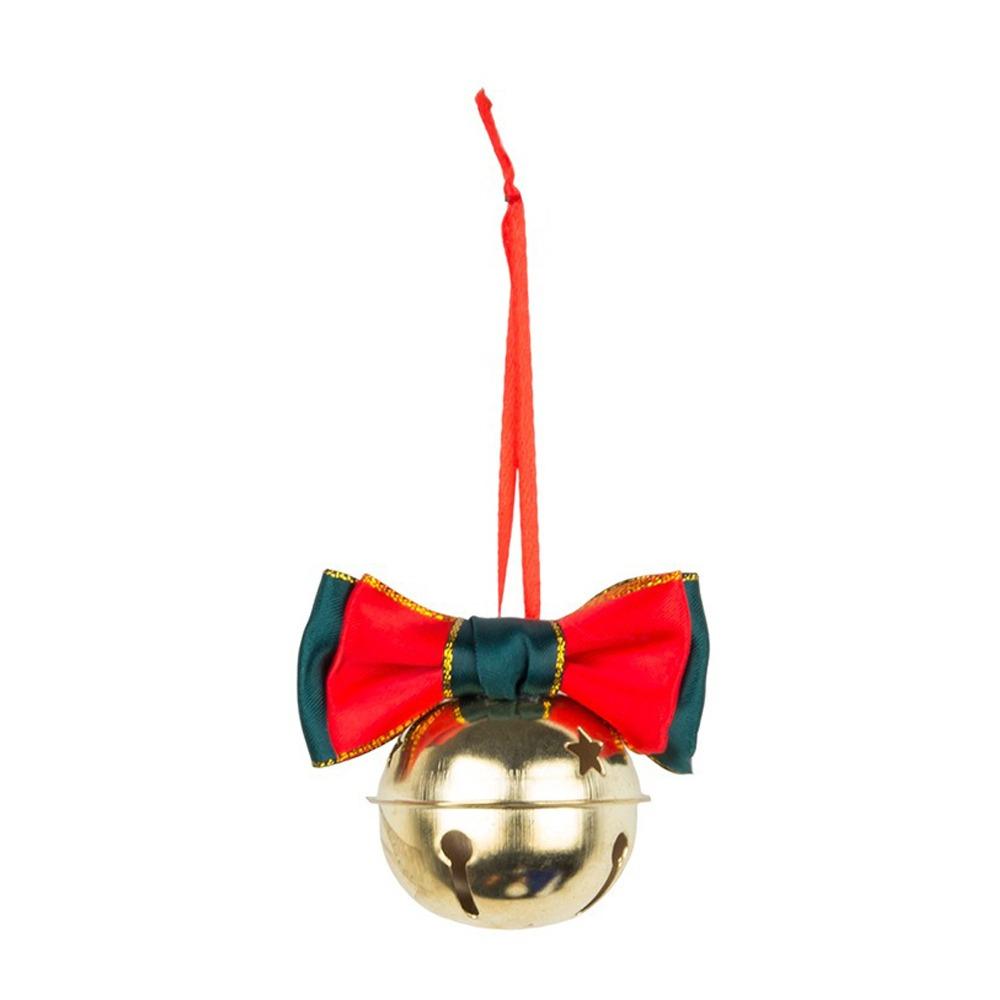 Velvet Bow Christmas Tree Bell Bell Pendant Hanging Design Bow Bell Pendant Door Hanging Wall Decor Christmas Tree Decor