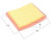 Loncin Air Filter Cardboard Rectangle Lc1P65F 1P70F Original Part 180130178-0001