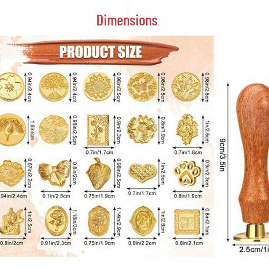 Creative Irregular Shape Wax Seal Stamp Heads - Multiple Styles