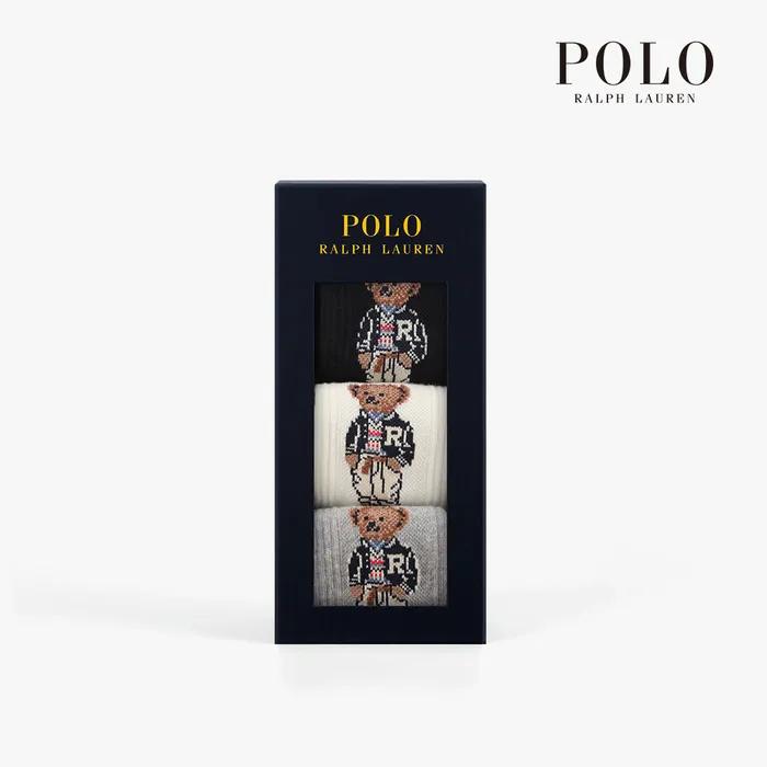 [3PACK] POLO Women's Preppy Sportsbear Socks