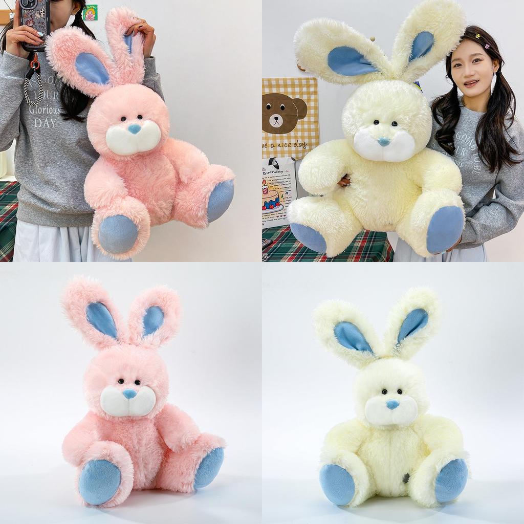 Plush Bunny Toy With Pp Cotton Filling For Girls Bedroom Decor Gift