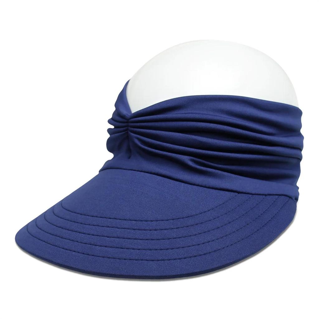 2023 Women Sun Visor Empty Top Hat Wide Brim Summer UV Protection Beach Sport Cap Easy To Carry Travel Caps Fashion Beach Summer