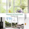 Silver Metal Wind Chimes Metal Tubes Hanging Wind Chimes Elegant Outdoor Wind Chimes  Garden