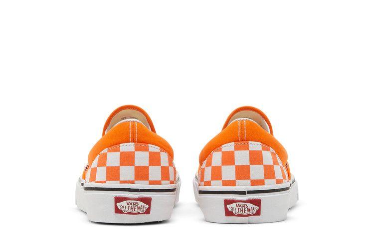 Herren Sneaker Vans Classic Slip-On Orange Tiger Karomuster Orange Tiger/True White
