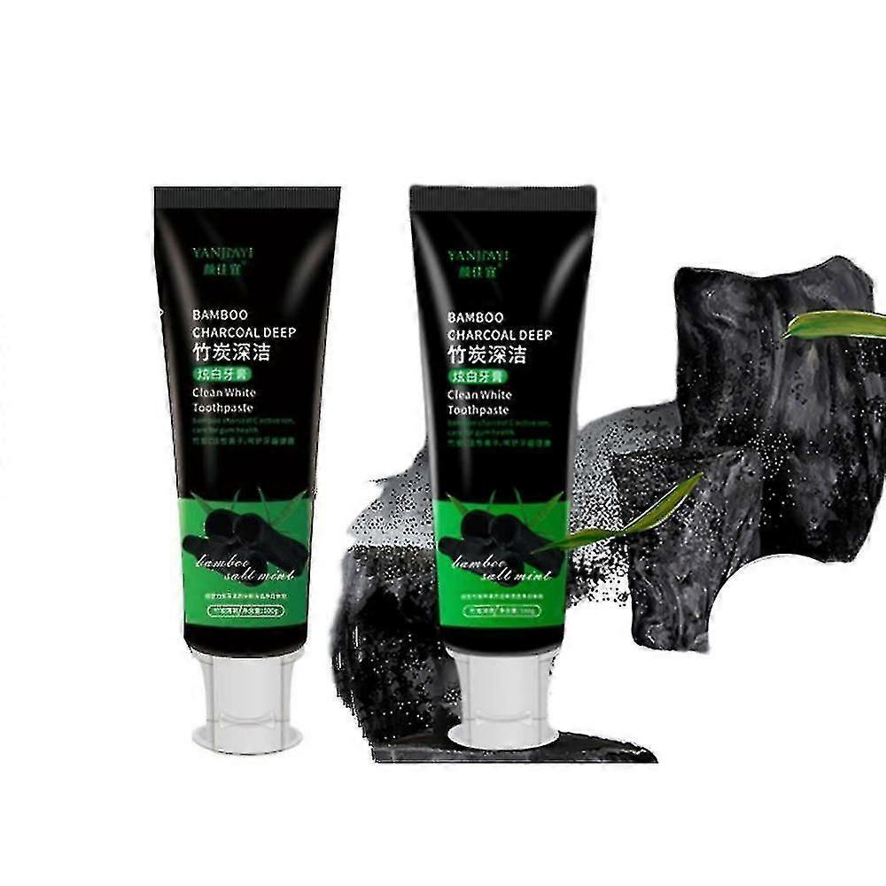 2pcs Activated carbon bamboo charcoal toothpaste 100g 2023 new