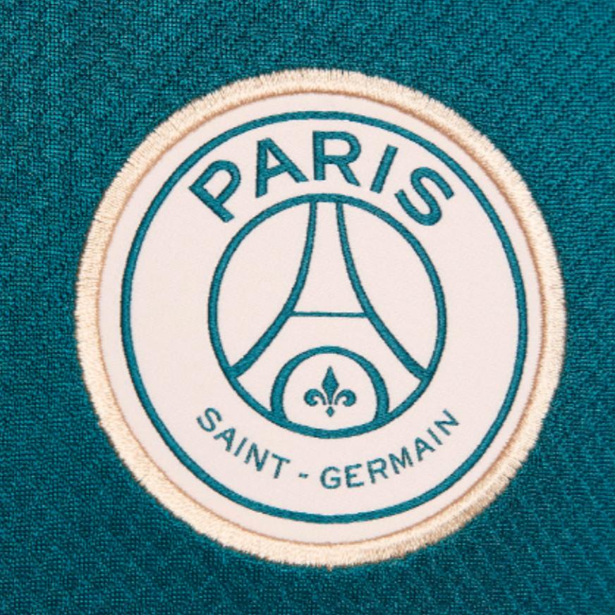 Nike PSG 2024/25 Dri-FIT Strike Geode Teal Bordeaux Men's Short Sleeve Soccer Training Jersey FN9821-382