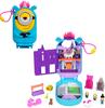 Polly Pocket & Minions Playset with 1 Doll, 2 Minion Figures & Fluffy Unicorn Toy, Collector's Compact, and 9 Accessories
