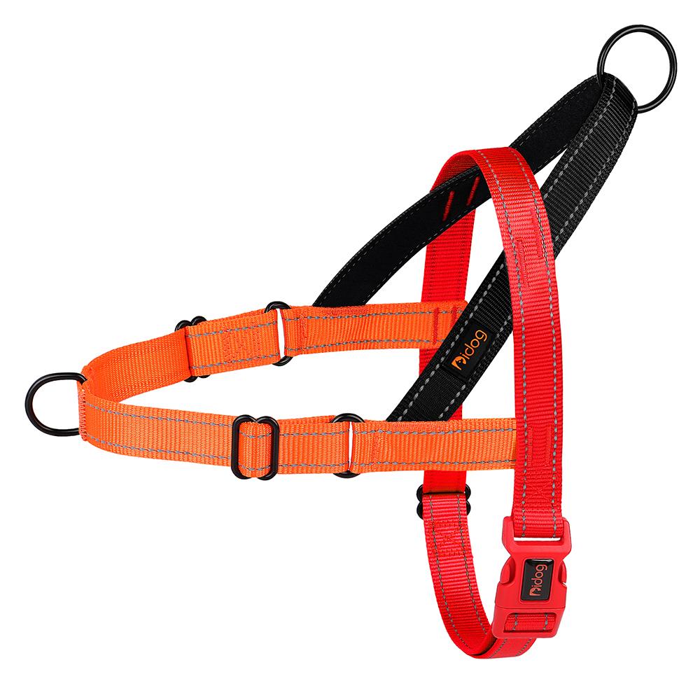 Reflective No Pull Dog Harness Nylon Medium Large Dog Harnesses Padded Pet Pitbull Vest Durable Adjustable for Medium Big Dog