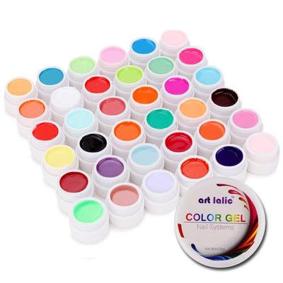 36 Colors Nail Art UV Gel Pure Cover Colors Design Extension DIY Tips Set