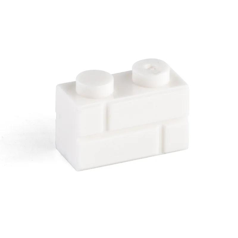 Non-Toxic 1X2Dots Moc The Wall Brick 60Pcs Mix Color Diy Classic Education Toy Parts Small Building Blocks Compatible With Lego Bricks
