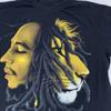 Bob Marley Lion Dreadlock Reggae Shirt Mens L/XL Black Graphic Rasta Jamaica