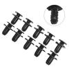 10x Retainer Clips 8mm Hole Black Head Diameter 18mm