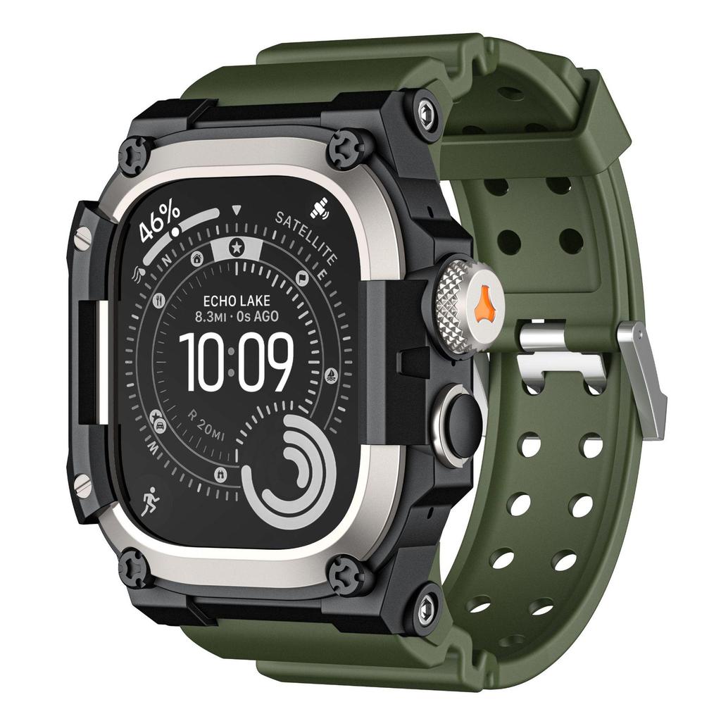 Frogman Strap: TPU & Metal Frame for Apple Watch Ultra 49mm