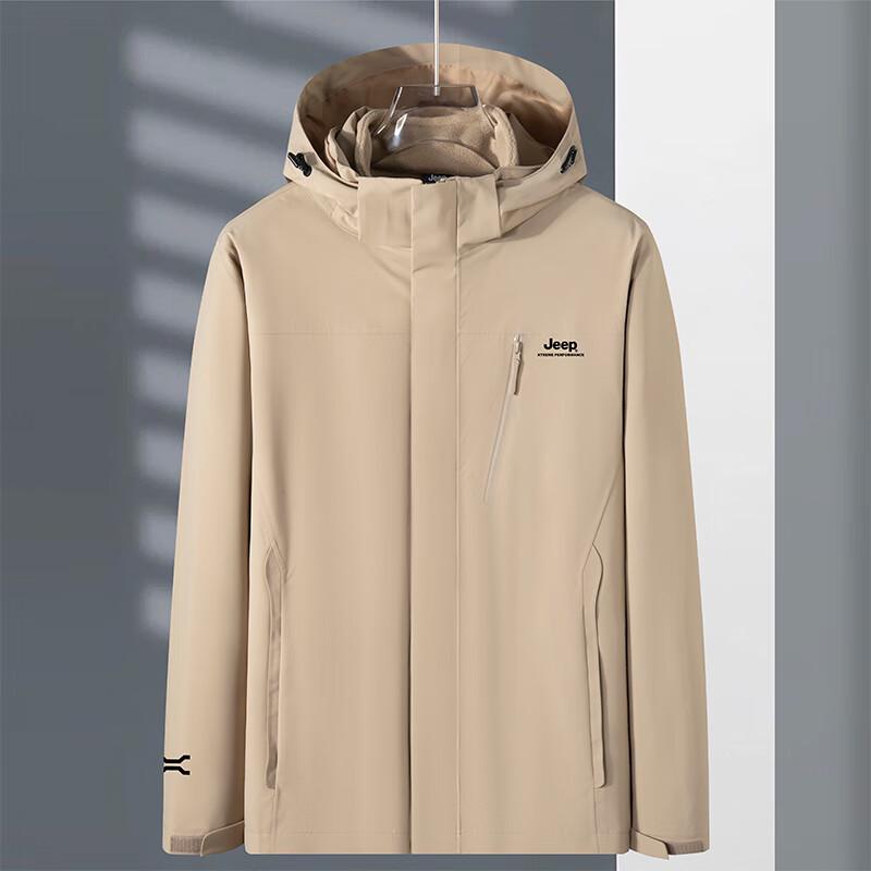 JEEP Unisex 3-in-1 Detachable Fleece Hiking Jacket 3XL