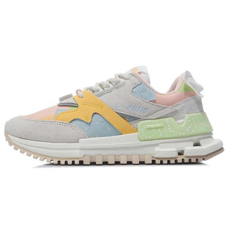 (WMNS) Li-Ning 001 Classic  Grey Blue Yellow  Women s AGCR122-6 EU 39