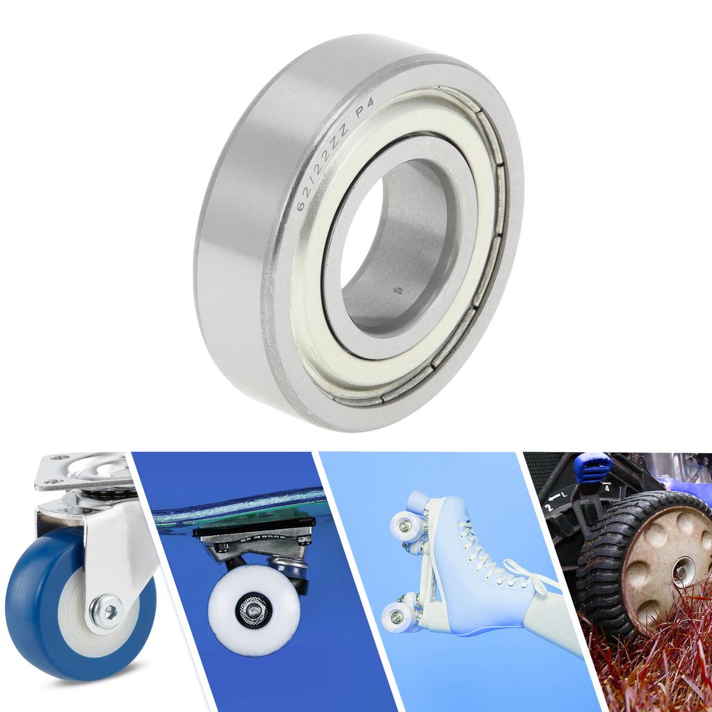 Motoforti 62/22ZZ Deep Groove Ball Bearings 22x50x14mm P4 Double Metal Seal Lubricated Bearings Car Scooter Skateboard Wheel