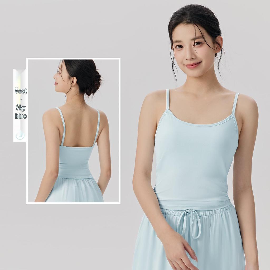 Women's Three-Piece Yoga Suit: Casual Pilates Fitness Set with Sun Protection