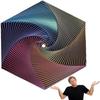 Umweltfreundliches PLA Sechseckiges Fidget Spiralspielzeug Farbverlauf Stressabbau Perfekt für Zuhause Büro Schreibtisch Spiel für Kinder Erwachsene