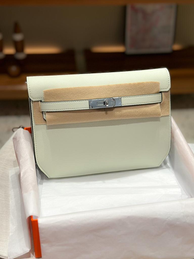 Depeches 25 Epsom Leather Handbag Tote Organizer Bag Daily Versatile Fashion Womens Bag