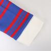 Shop   Women S Collared Half Zip Retro Striped looSe lS Tee Blue Naru wSh260057