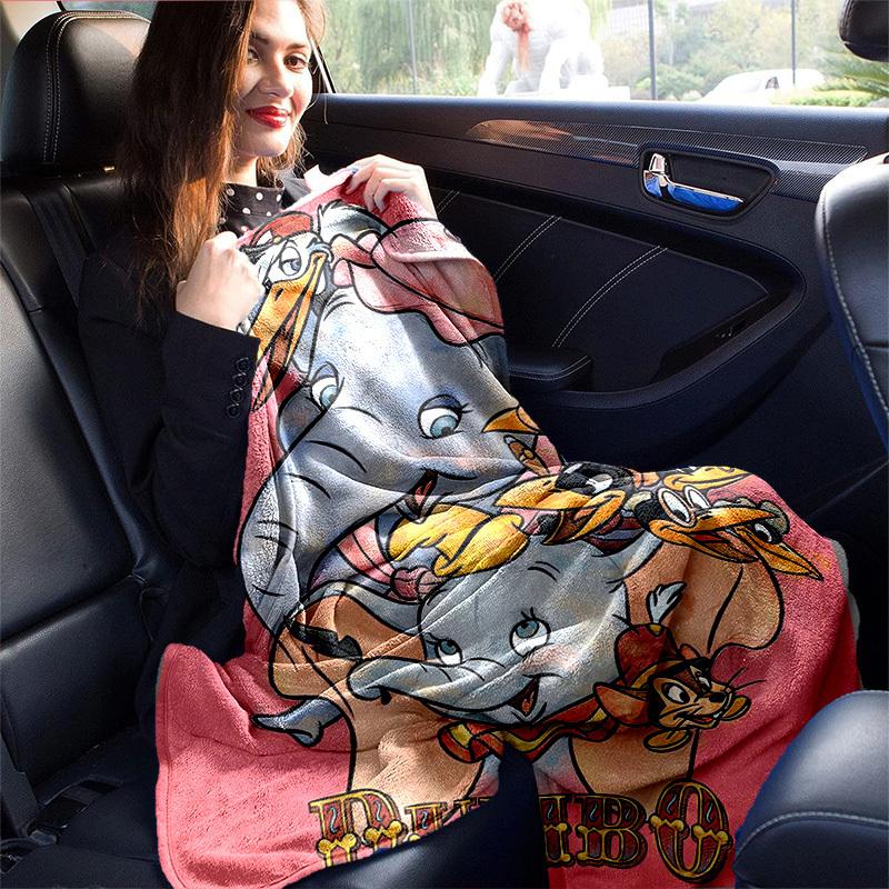 1pc, Dumbo Elephant & Friends Throw Blanket Soft & Cozy Home Decor for Couch, Bed, Travel, Camping, Car, Beach, Office Nap Perfect Gift