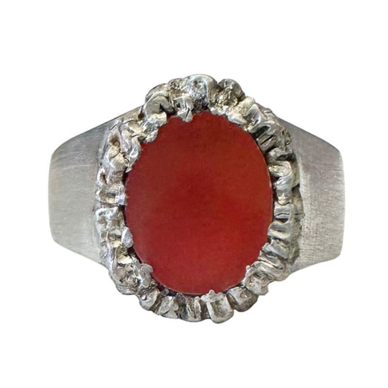 

ACBINE Draped silver ring 7