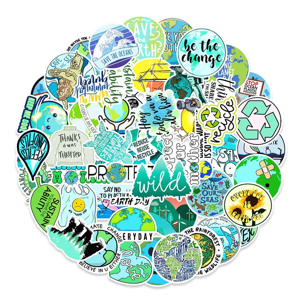 50 Eco-Friendly Graffiti Stickers for Cars, Motorcycles, Phones, and Skateboards
