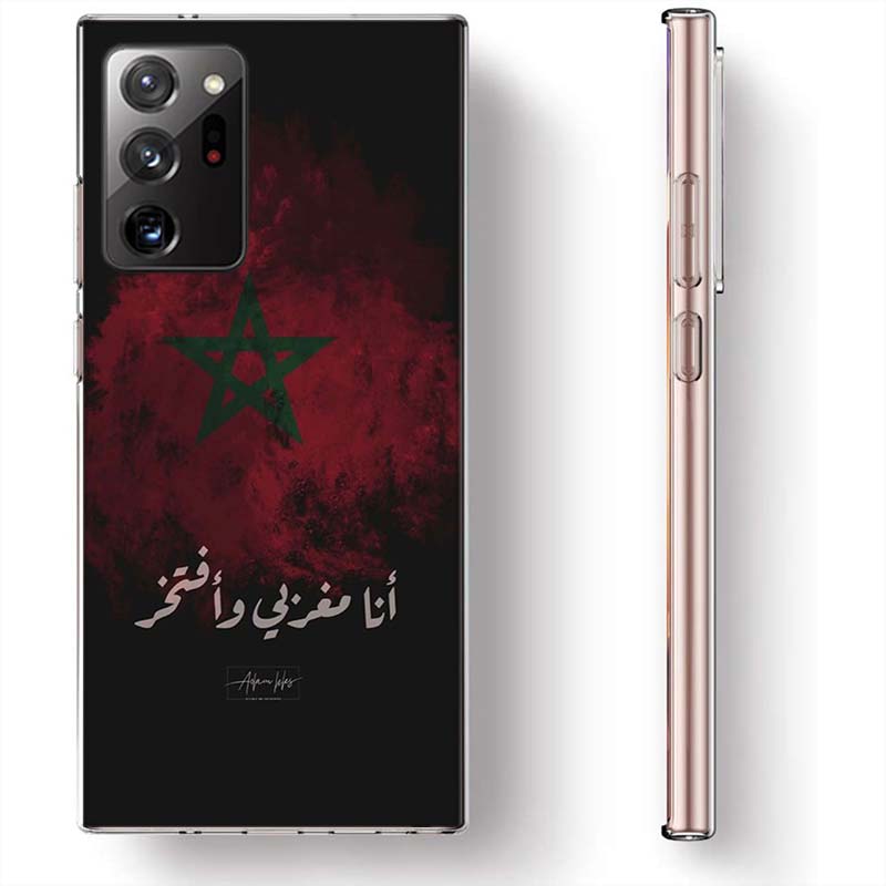 Morocco Flag Soccer Phone Case for Samsung A17 A37 A57 A55 A35 A25 A15 A54 A14 A24 A34 A13 A23 A33 A53 A07 A05S A04S A03 A73 Gal