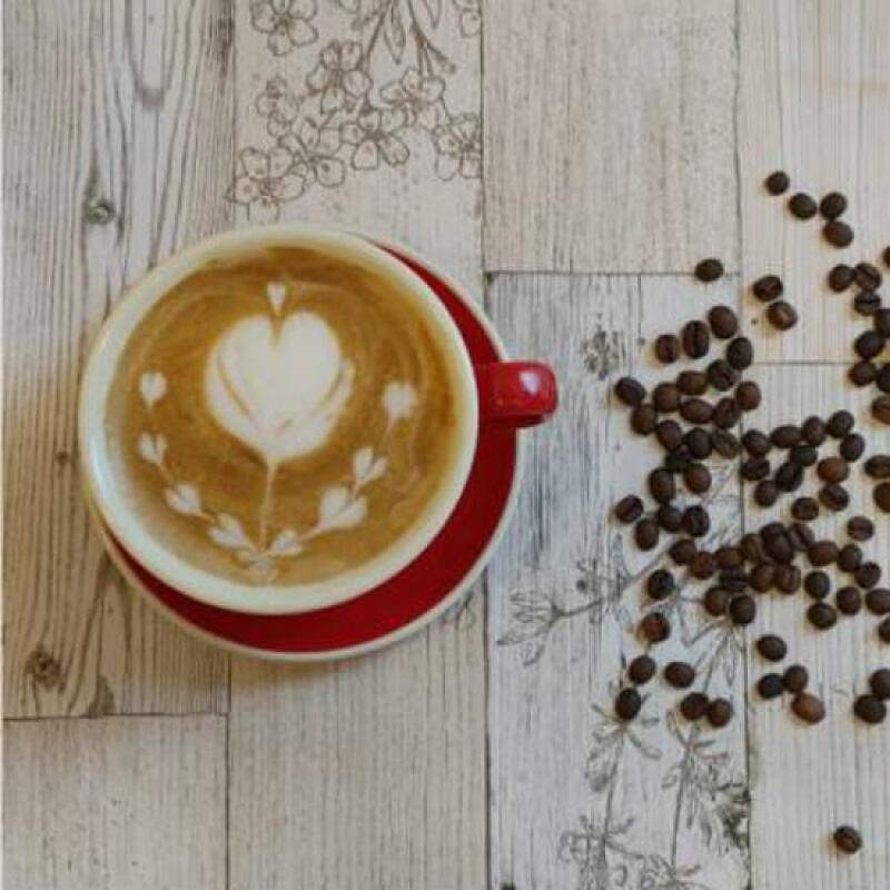 1 x Classic Ceramic Latte Mug (Red)