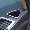 For Hyundai I25 Verna Solaris 2012 2013 2014 2015 Front Air Conditioning Vent Cover 2Pcs AC Outlet Trim Sticker Accessories