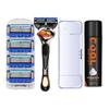 Durable Blue 5-Layer Rotating Razor: Waterproof, Scratch-Resistant, Sharp, Portable