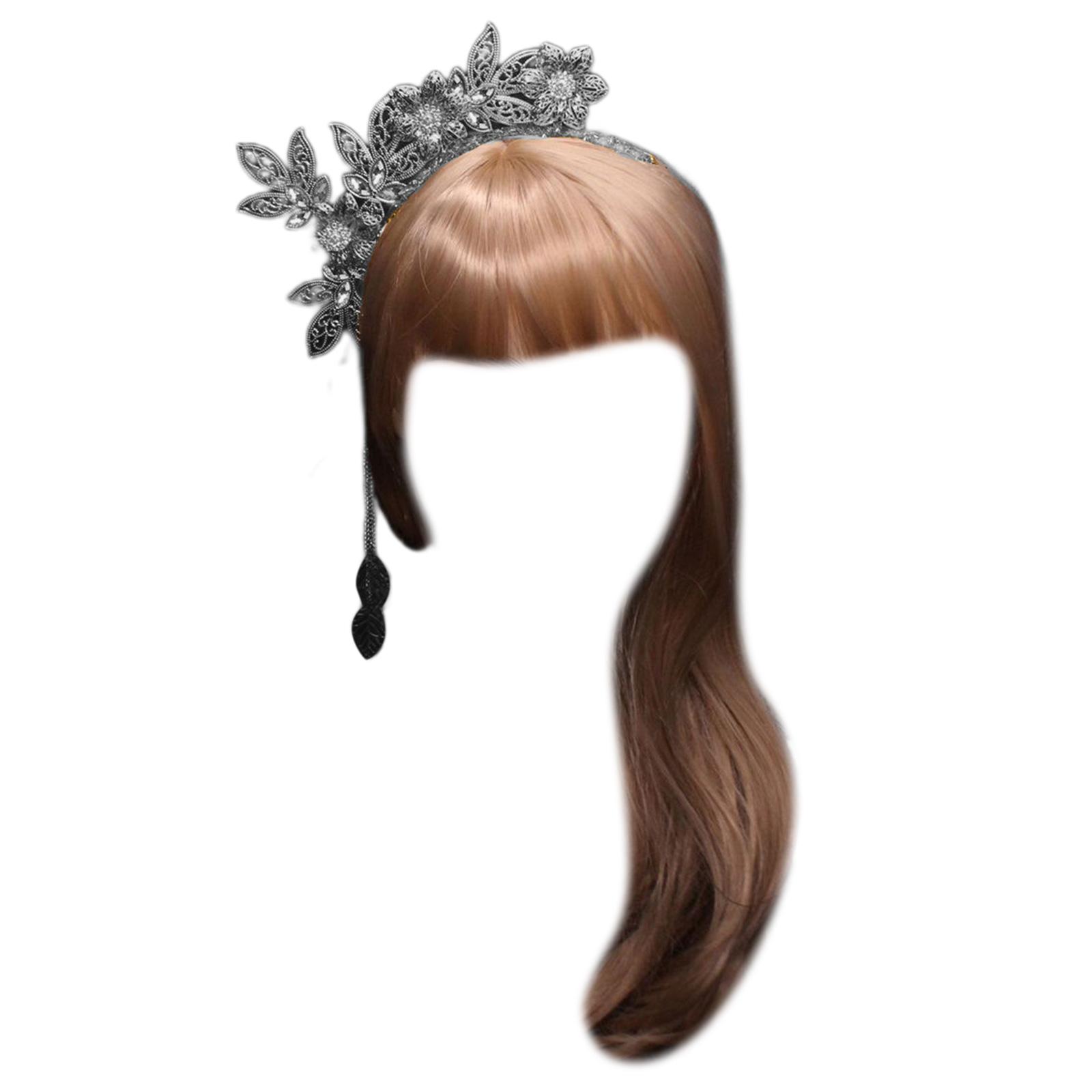 

DIY Flower Headband Vintage Hairband Gorgeous Baroque Tiaras Headpiece Deity Princess Headpieces Crowns