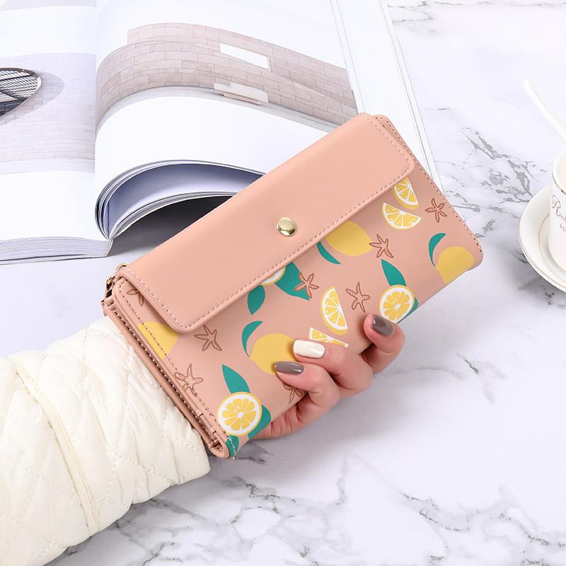 Cute Korean Style Long Wallet For Women With Multiple Card Slots High Quality Student Coin Purse