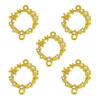 Pack of 5 Handmade Star Necklace Pendant Alloy Texture Geometric Jewelry Finding for Everyday Wear Crafted Accessory