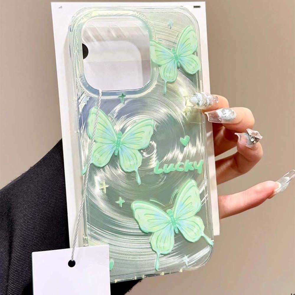 Iridescent Glossy Phone Case for iPhone 11 13 14 15 16 17 Pro 17 13 14 15 Pro Max High Quality Fantasy Floral Style Full Protection Shell