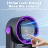 Desktop Fan Long Life Screen Digital Display Cycle Dormitory Wall-mounted High-speed Electric Fan, Wall-Mounted Desk Fan,Smart Timing