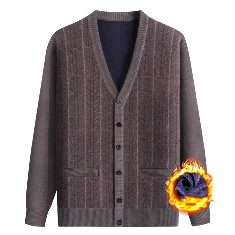 

Men s Winter Warm Vintage Cardigan Warm Knit Top XS