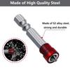 1/2/3Pcs Magnetic Screwdriver Bit PH2 Cross-head 1/4 Inch Hex Shank Screwdriver Holder Ring for Working Electric Screwdriver Kit