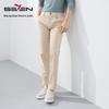 Qipai Men's Lyocell Blend Wrinkle-Free Straight-Leg Casual Pants