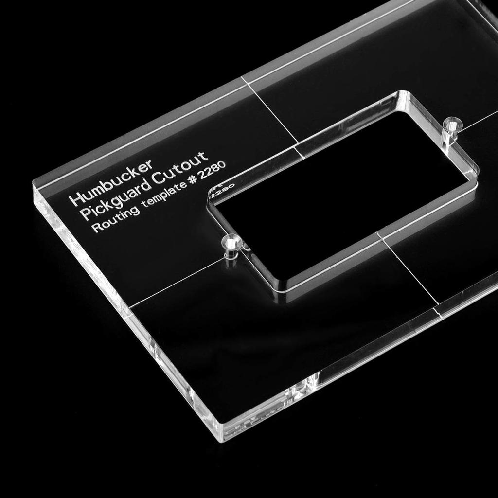 Musiclily Pro Humbucker Pickup Cutting Acrylic Template Set for Electric Guitar Bodies and Pickguards